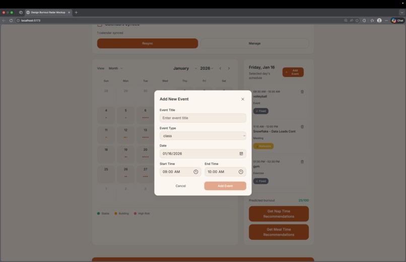 Burnout Radar – screenshot 1