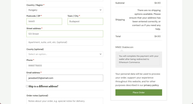 Cartee - MNEE Payment Gateway – screenshot 6