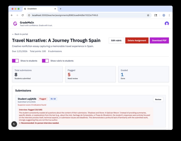 GradeMeIn – screenshot 7