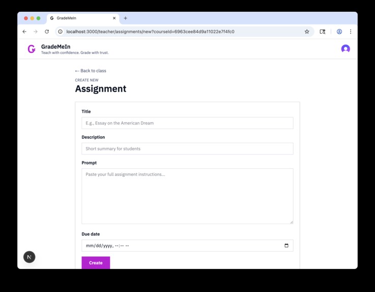 GradeMeIn – screenshot 3