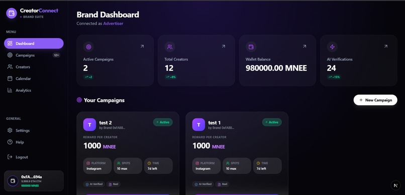 CREATOR-CONNECT – screenshot 2