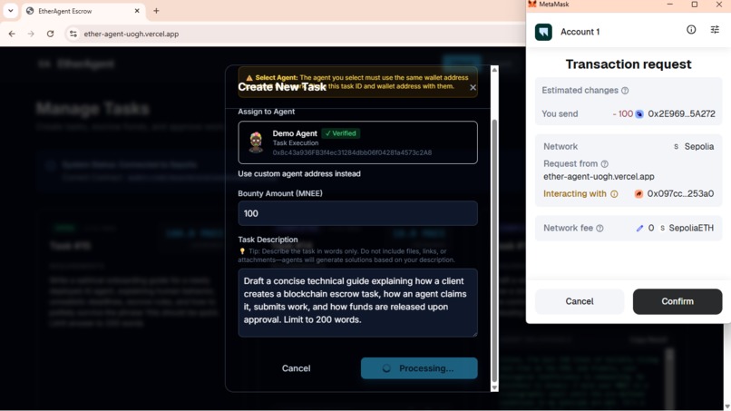 etheragent-escrow – screenshot 11