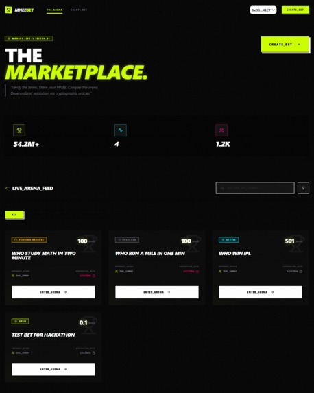 MNEEBet – screenshot 3