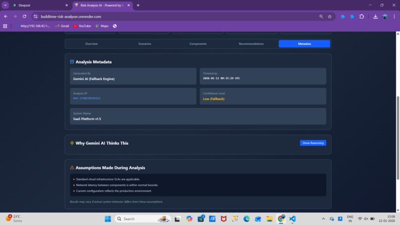 RiskGuard AI – System Risk Analysis powered by Gemini AI – screenshot 4