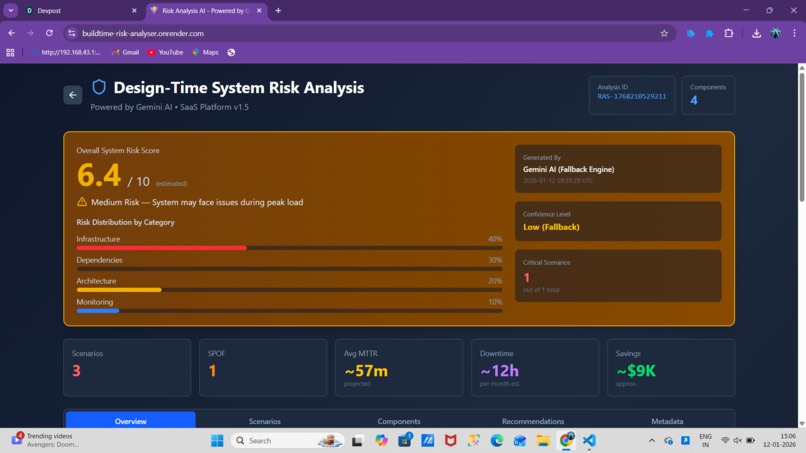 RiskGuard AI – System Risk Analysis powered by Gemini AI – screenshot 11