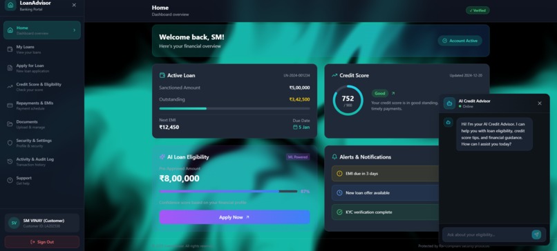 AI Powered Loan Eligibility Advisor  – screenshot 2