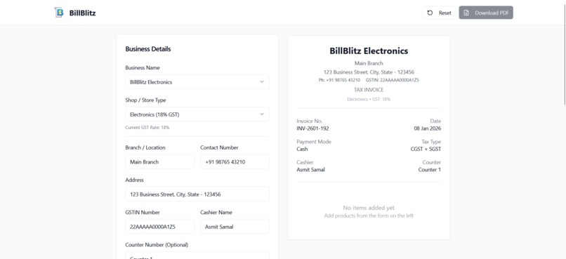 BillBlitz – Blitz Your Bills in Seconds! – screenshot 1