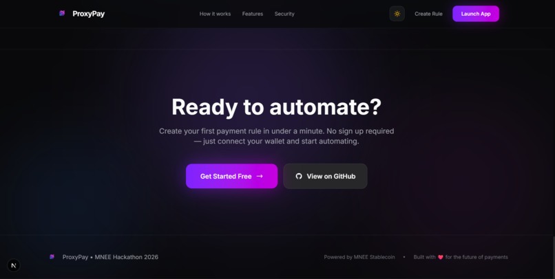 ProxyPay - AI-Powered Programmable On-Chain Payments – screenshot 7