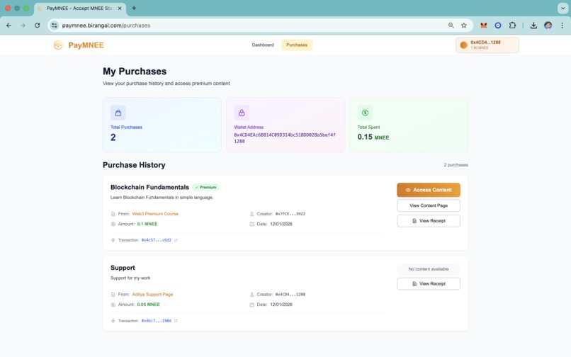 PayMNEE – screenshot 6