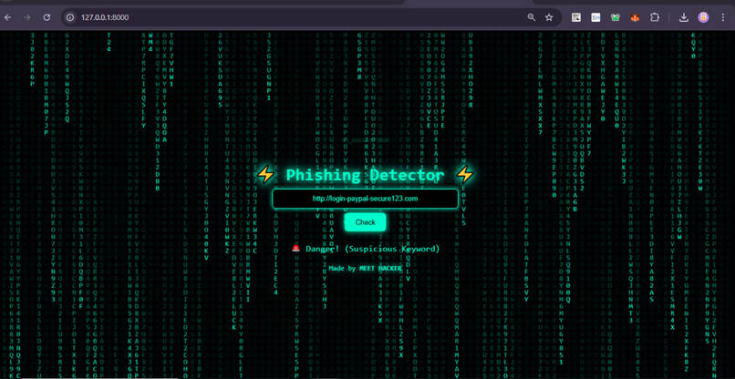PHISHING DETECTOR – screenshot 1