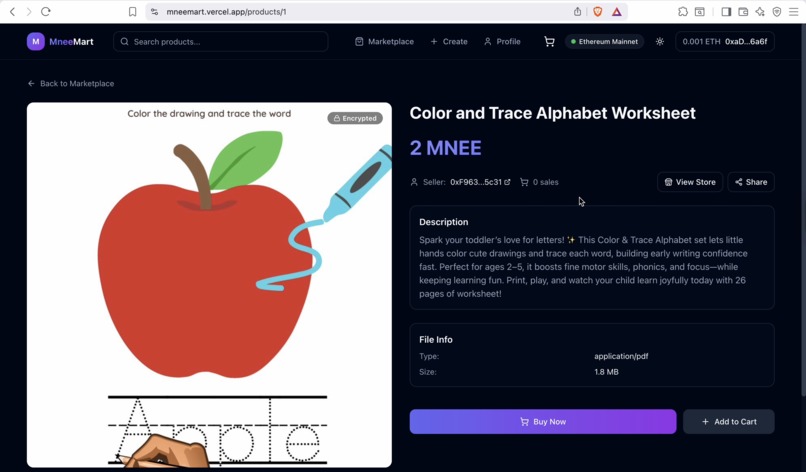 MNEEMart – screenshot 3