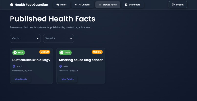 Health Fact Guardian – screenshot 3