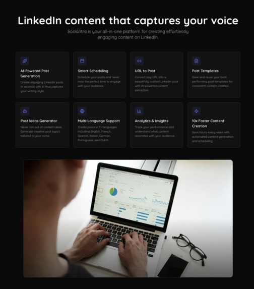 Sociantra - AI-Powered LinkedIn Content Automation Platform – screenshot 2