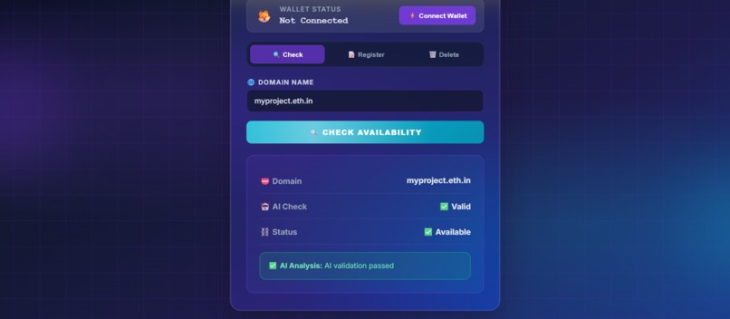 NeuraDNS - AI-Powered Ethereum Domain Registry – screenshot 6