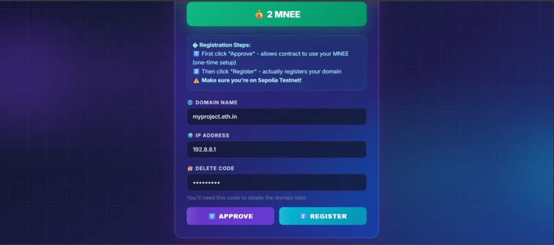 NeuraDNS - AI-Powered Ethereum Domain Registry – screenshot 8