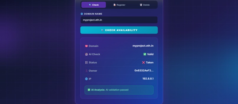 NeuraDNS - AI-Powered Ethereum Domain Registry – screenshot 10