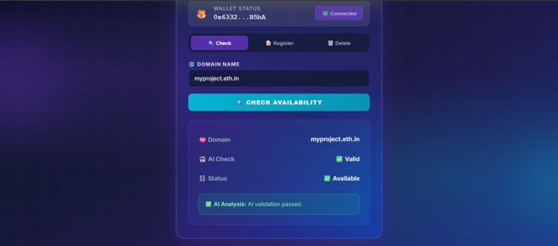 NeuraDNS - AI-Powered Ethereum Domain Registry – screenshot 11