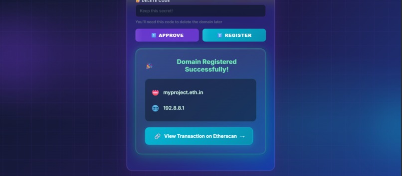 NeuraDNS - AI-Powered Ethereum Domain Registry – screenshot 13