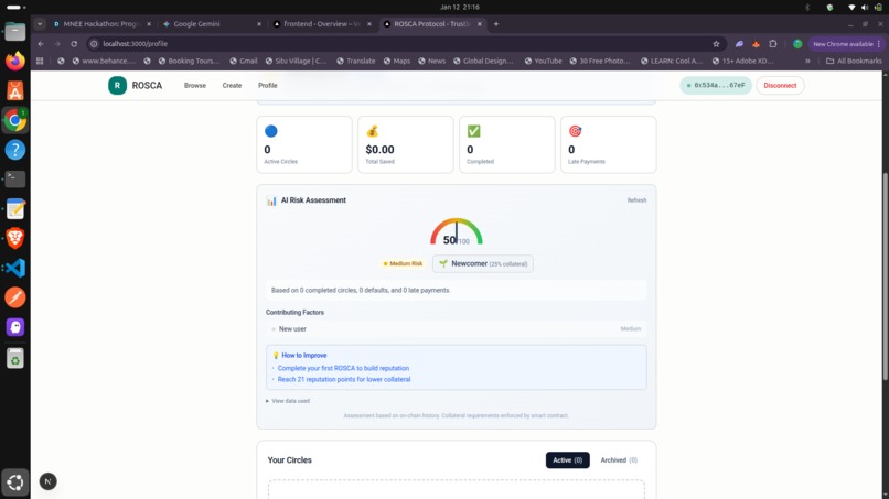 Rosca Protocol – screenshot 3