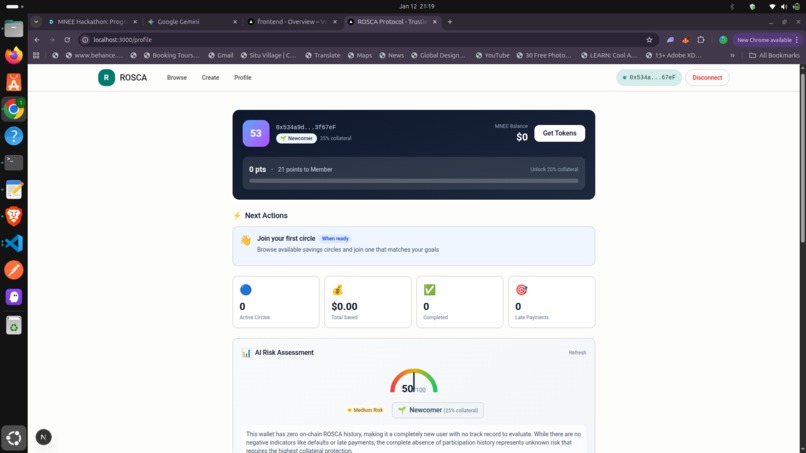 Rosca Protocol – screenshot 7