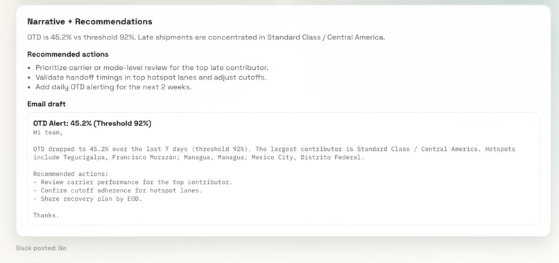 Tableau VDS Driven Self‑Healing Supply Chain Agent – screenshot 3
