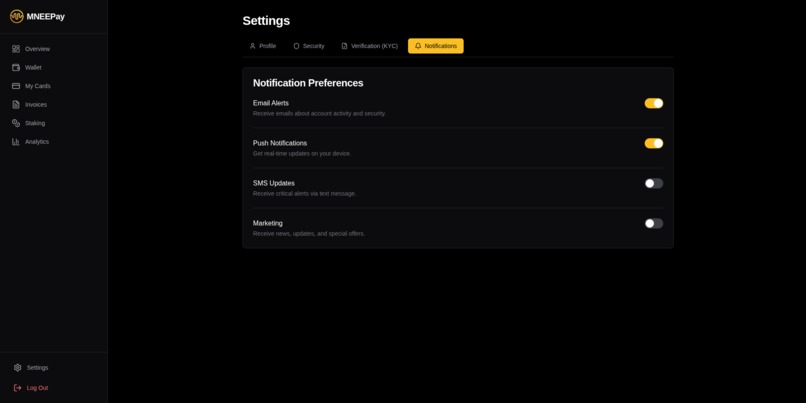 Enterprise Crypto-Financial Platform - MNEEPay – screenshot 4