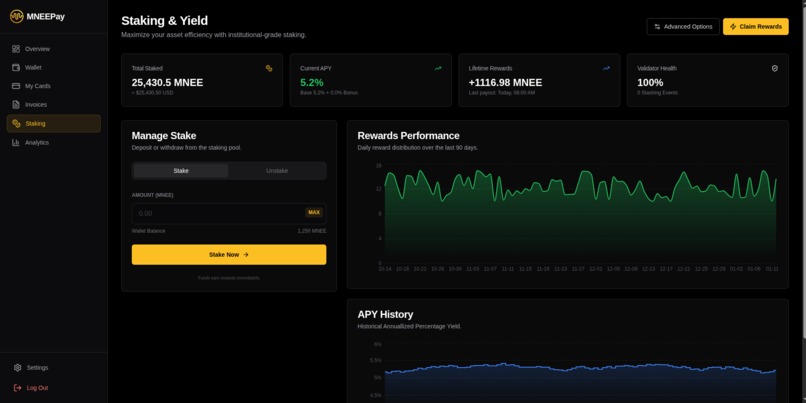 Enterprise Crypto-Financial Platform - MNEEPay – screenshot 13