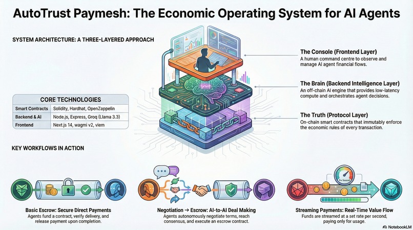AutoTrust PayMesh — MNEE Escrow Settlement System – screenshot 1
