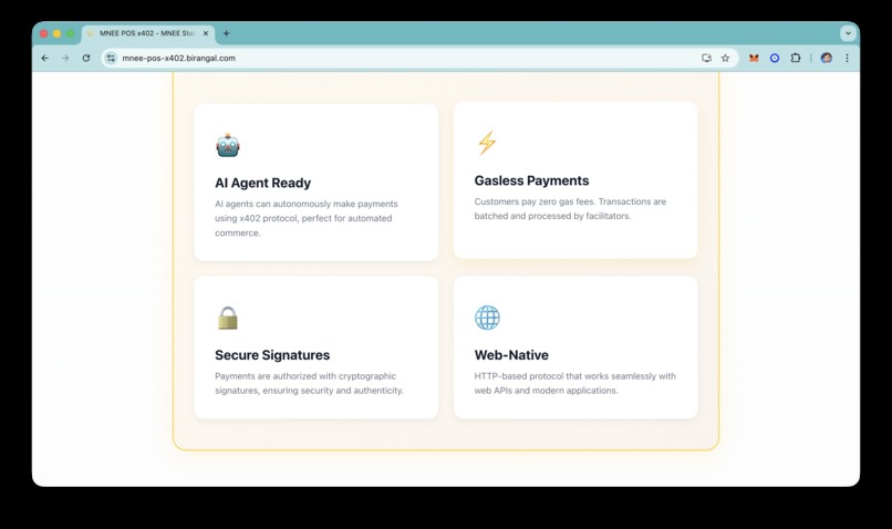 MNEE POS - x402 – screenshot 3