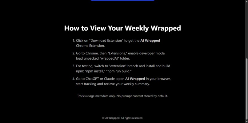 AI Wrapped – screenshot 2