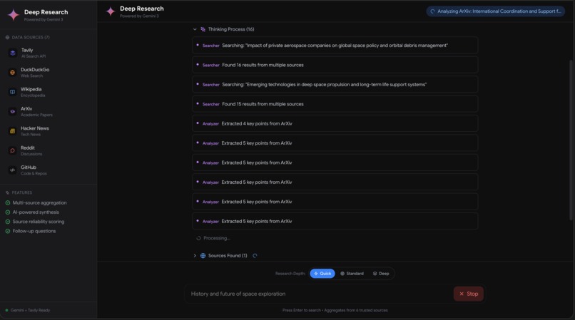 Deep Research Agent – screenshot 3