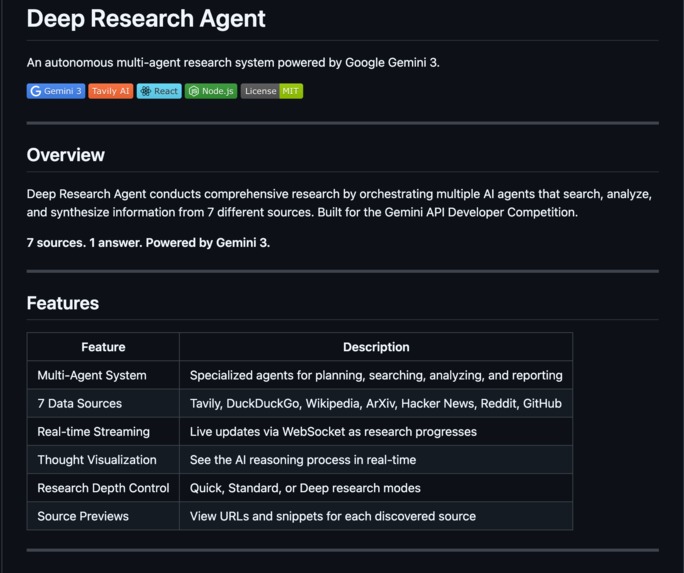 Deep Research Agent – screenshot 8