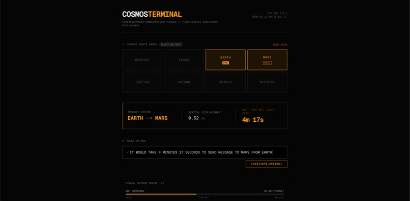 COSMOS TERMINAL – screenshot 1
