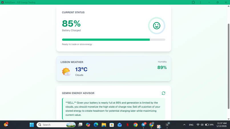 VoltaShare: AI-Powered Smart Energy Advisor – screenshot 2