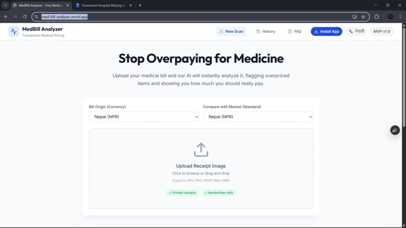 MedBill Analyzer – screenshot 1