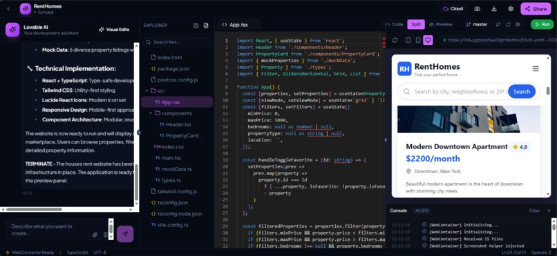 DaveLovable: UI/UX Code Agents  – screenshot 2