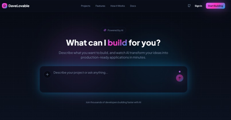 DaveLovable: UI/UX Code Agents  – screenshot 1