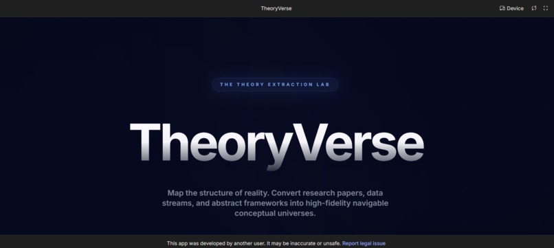 TheoryVerse – screenshot 1