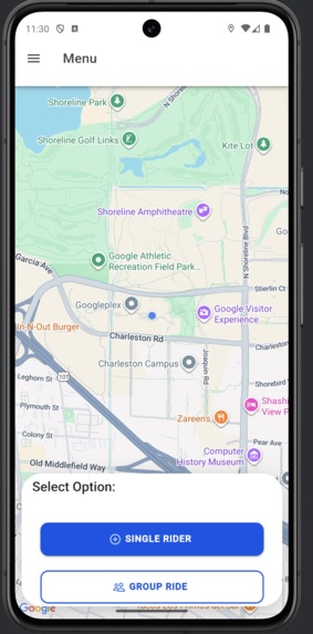 "SafeRide" Motorcycle Safety App - TeamSoar – screenshot 1