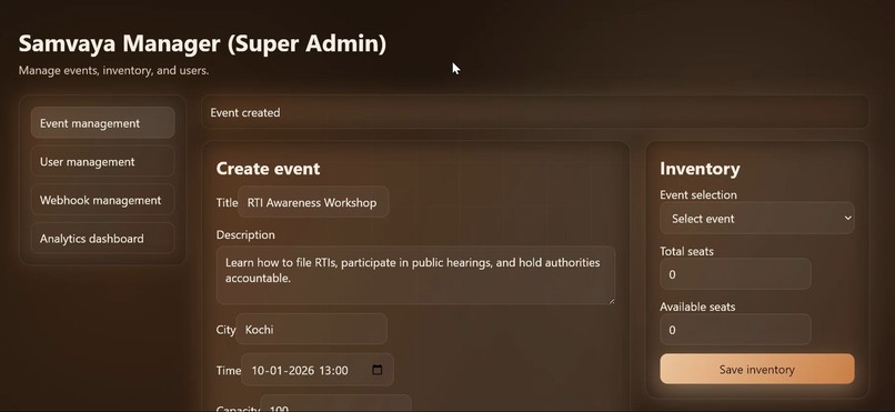 Samvaya – screenshot 1