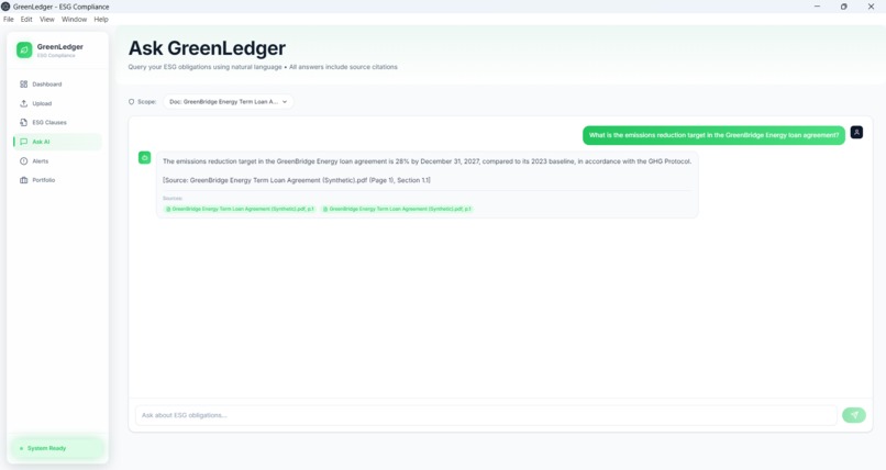 GreenLedger: A privacy-first Desktop App & API  – screenshot 1