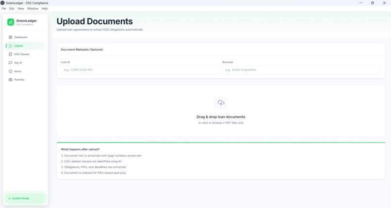 GreenLedger: A privacy-first Desktop App & API  – screenshot 4