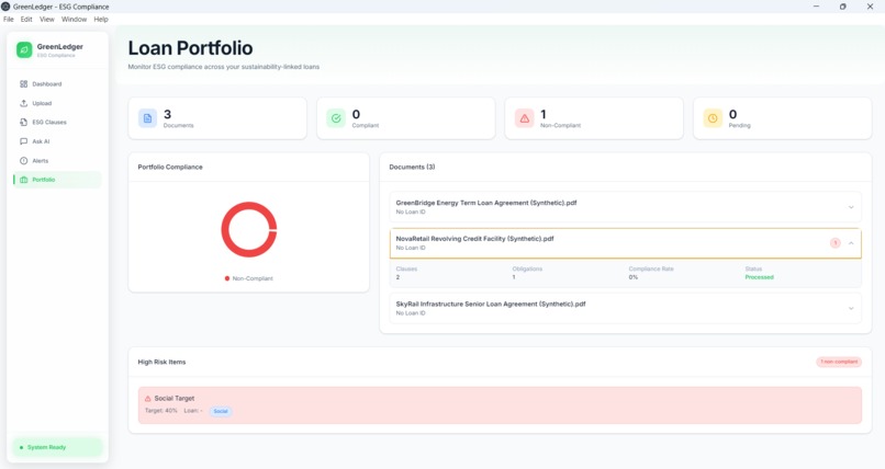 GreenLedger: A privacy-first Desktop App & API  – screenshot 5