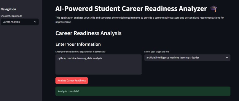 AI Career Readiness Analyzer – screenshot 2