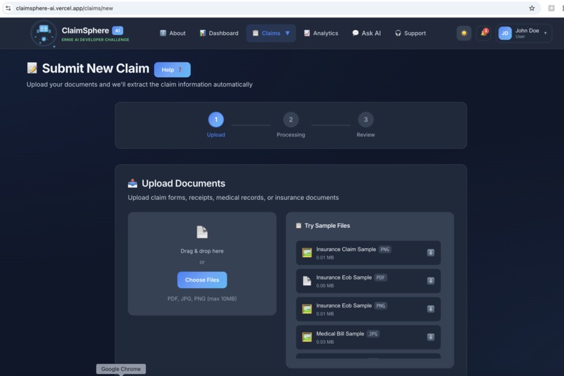 ClaimSphere AI - Automated Claim Processing Agent – screenshot 6