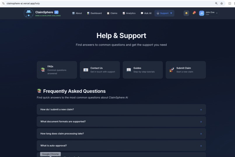 ClaimSphere AI - Automated Claim Processing Agent – screenshot 17