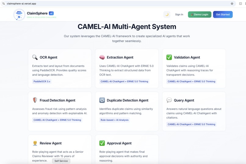 ClaimSphere AI - Automated Claim Processing Agent – screenshot 3