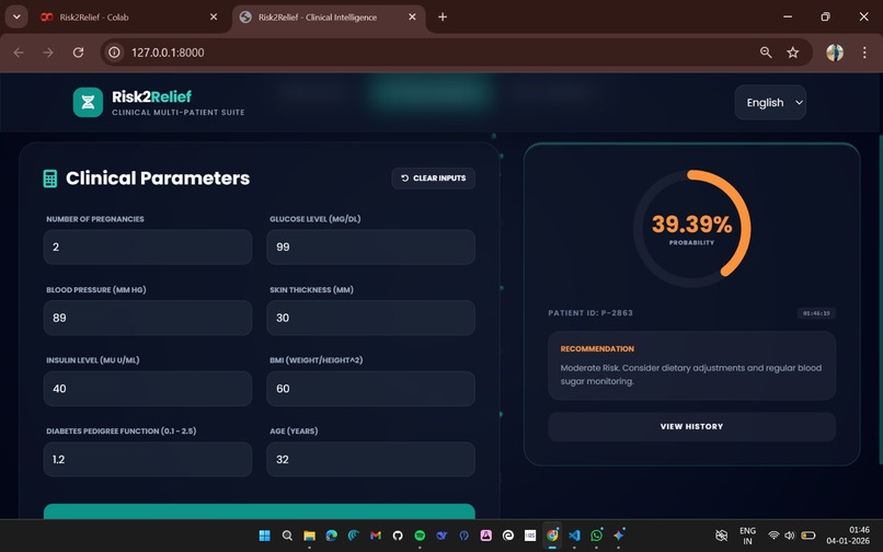 RISK2RELIEF – screenshot 1