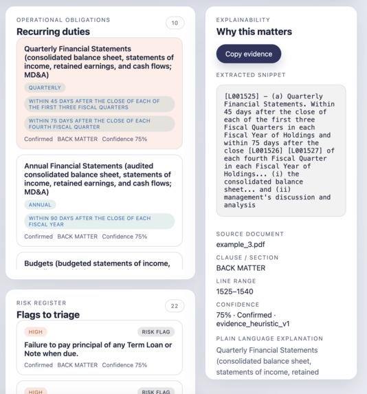 Loan Control Tower – screenshot 2