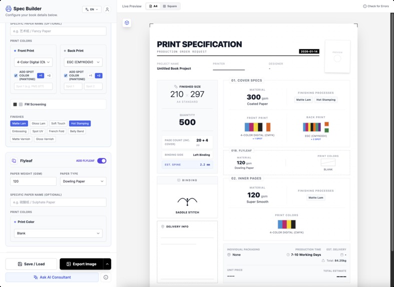 PrintSpec Pro – screenshot 2